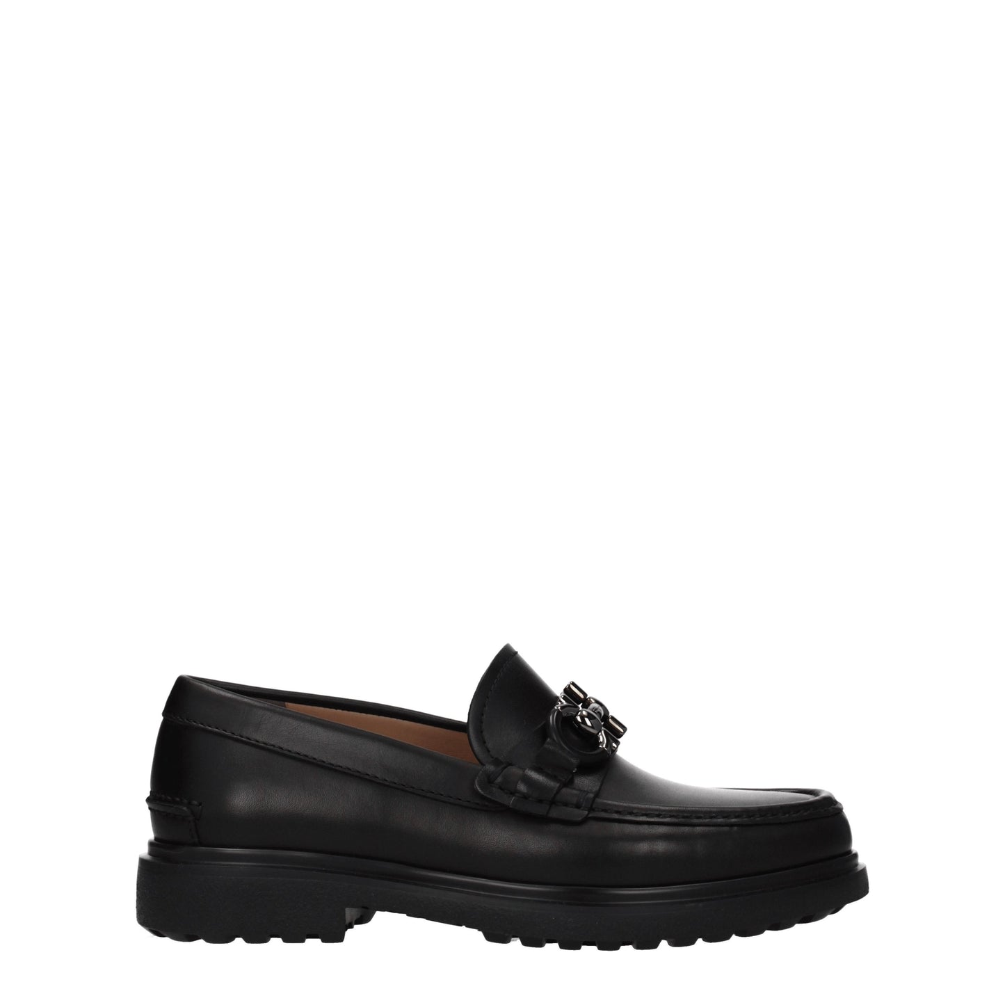 Salvatore Ferragamo Men's Loafers in Leather Black