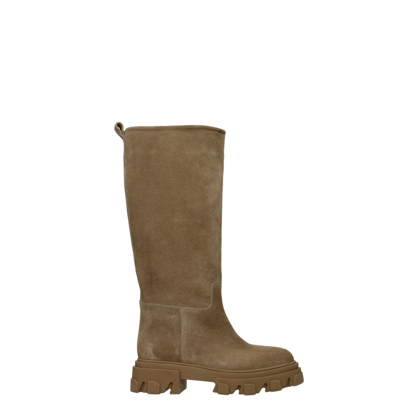 Gia Borghini Women's Boots in Suede Beige/Sand