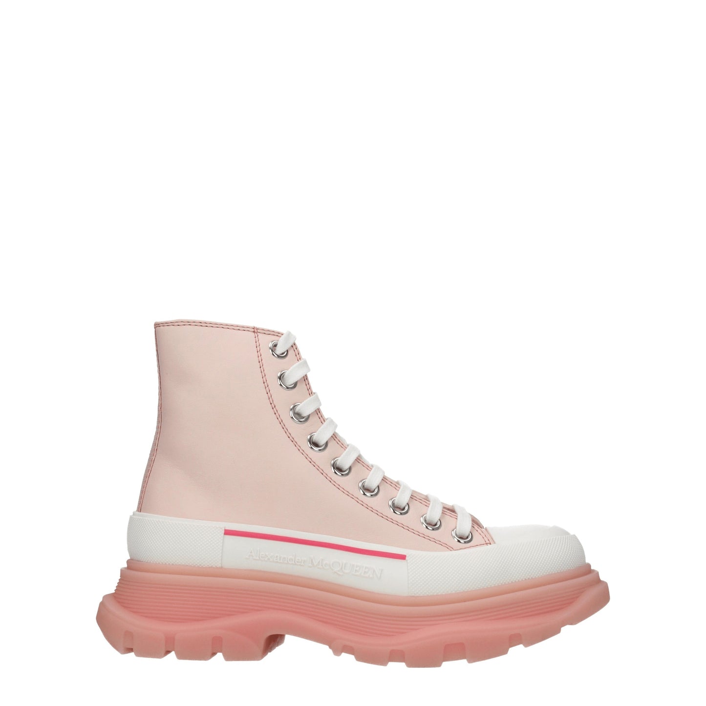 Alexander McQueen Women's Sneakers in Leather Pink