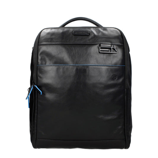 Piquadro Backpacks and Bumbags Men Leather Black