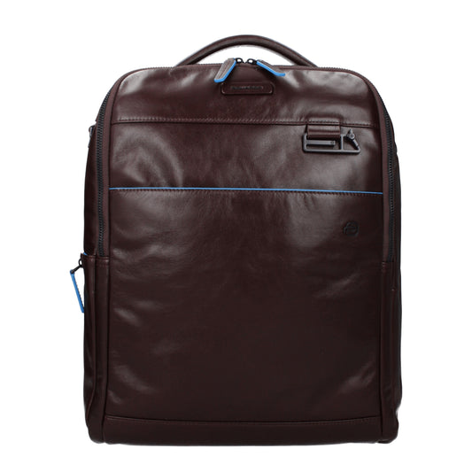 Piquadro Backpacks and Bumbags Men Leather Brown/Mahogany