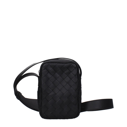 Bottega Veneta Crossbody Bags Men Leather Black