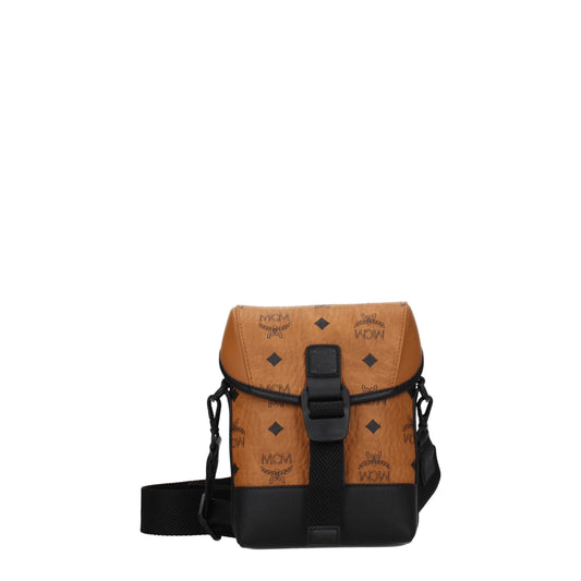 MCM Crossbody Bags Men Leather Brown