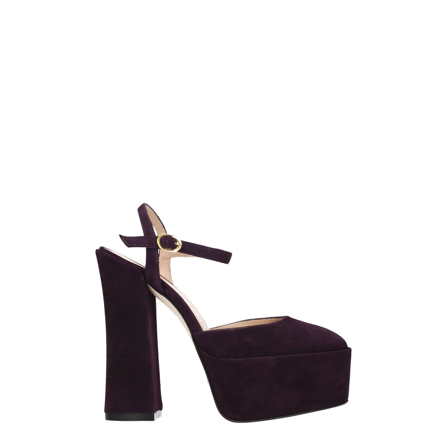 Stuart Weitzman Women's Sandals in Suede Violet/Aubergine