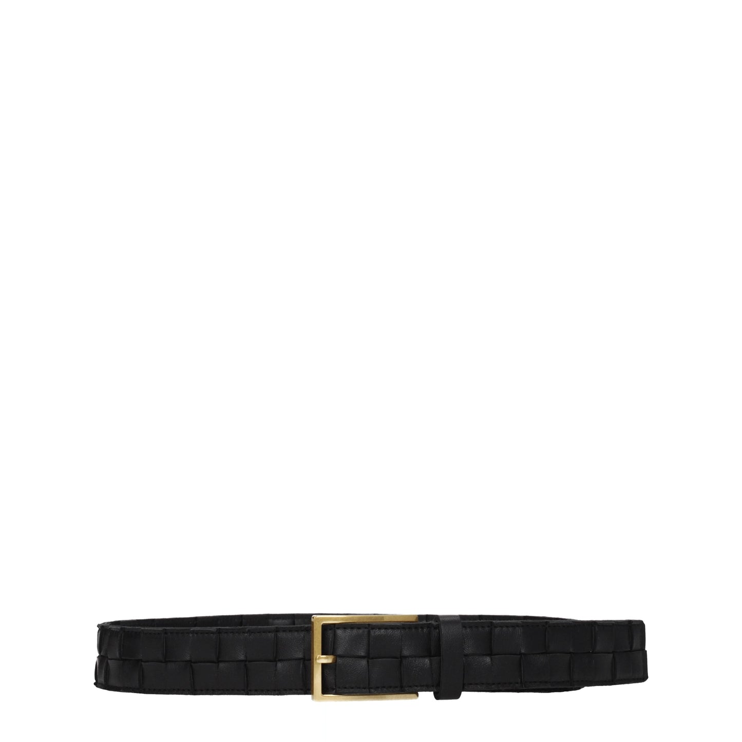 Bottega Veneta Belts Women Leather Black