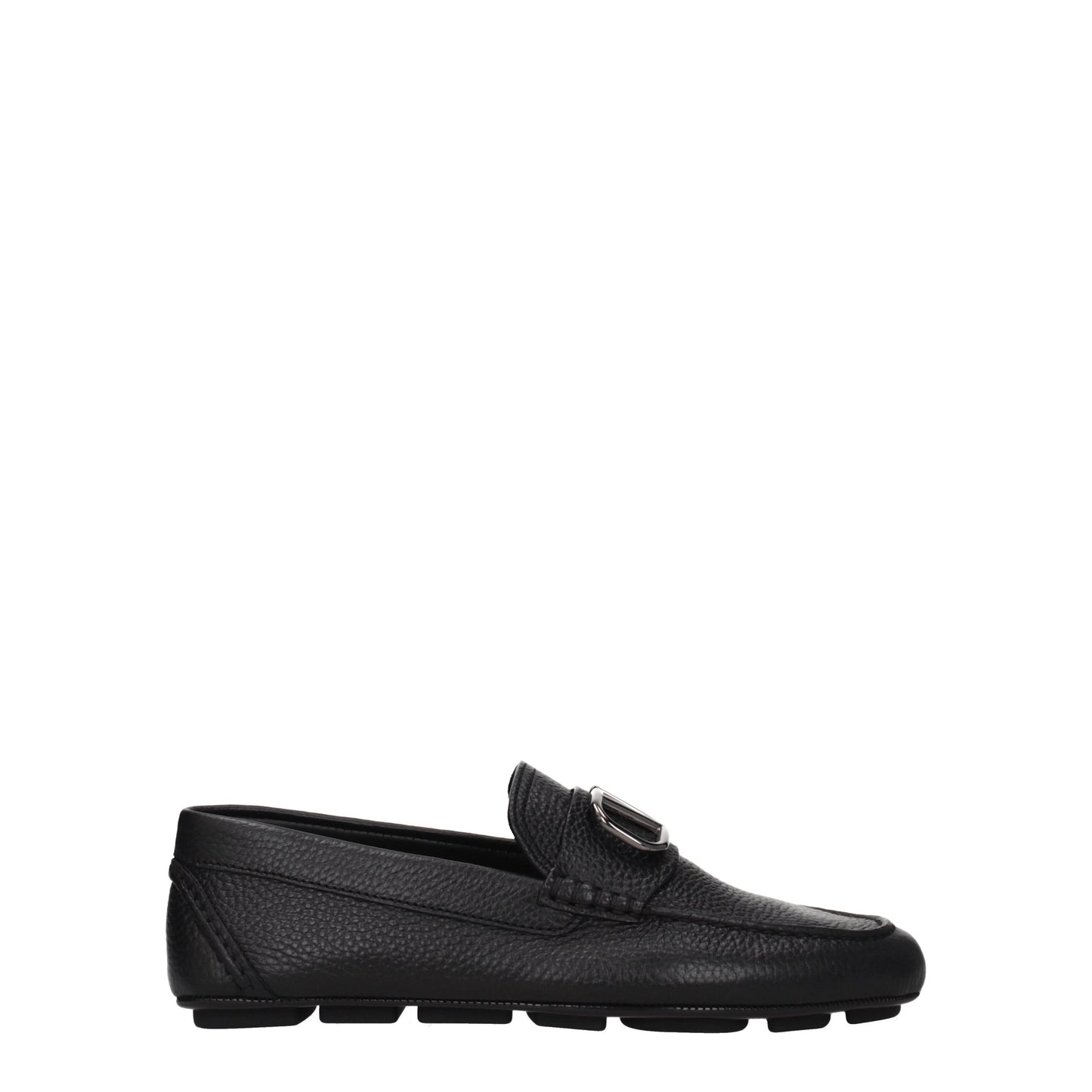 Valentino Garavani Men's Loafers in Leather Black