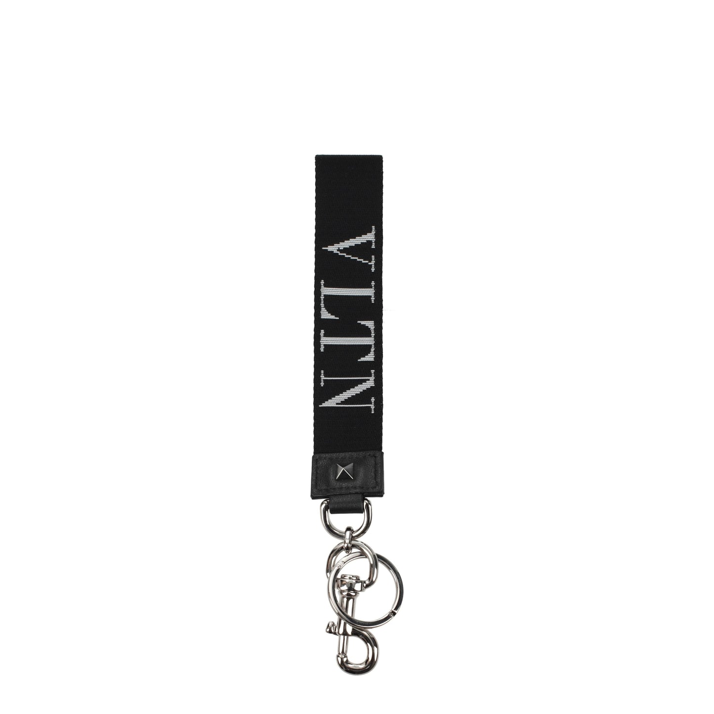 Valentino Garavani Keychain Men Fabric  Black/White