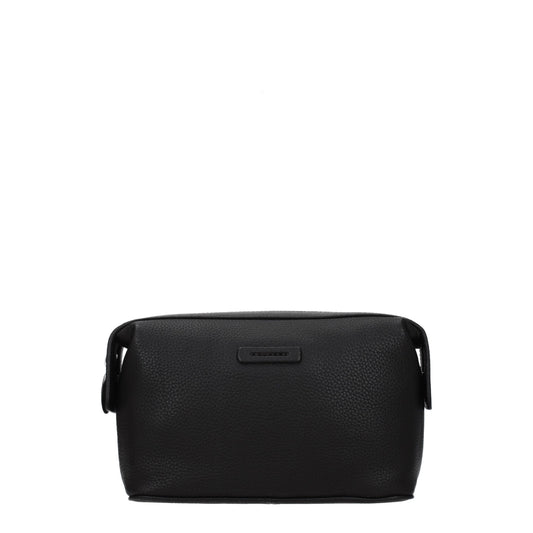 Piquadro Beauty Case Men Leather Black