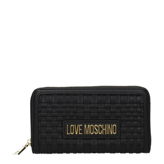 Love Moschino Wallets Women Polyurethane Black