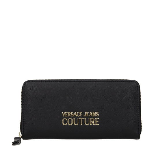 Versace Jeans Wallets Women Polyurethane Black