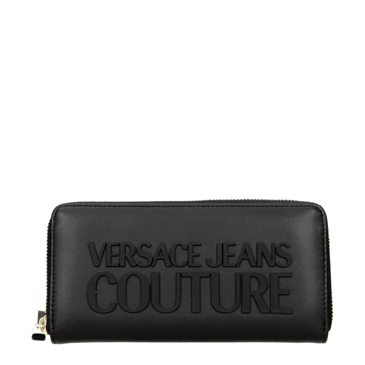 Versace Jeans Wallets Women Polyurethane Black