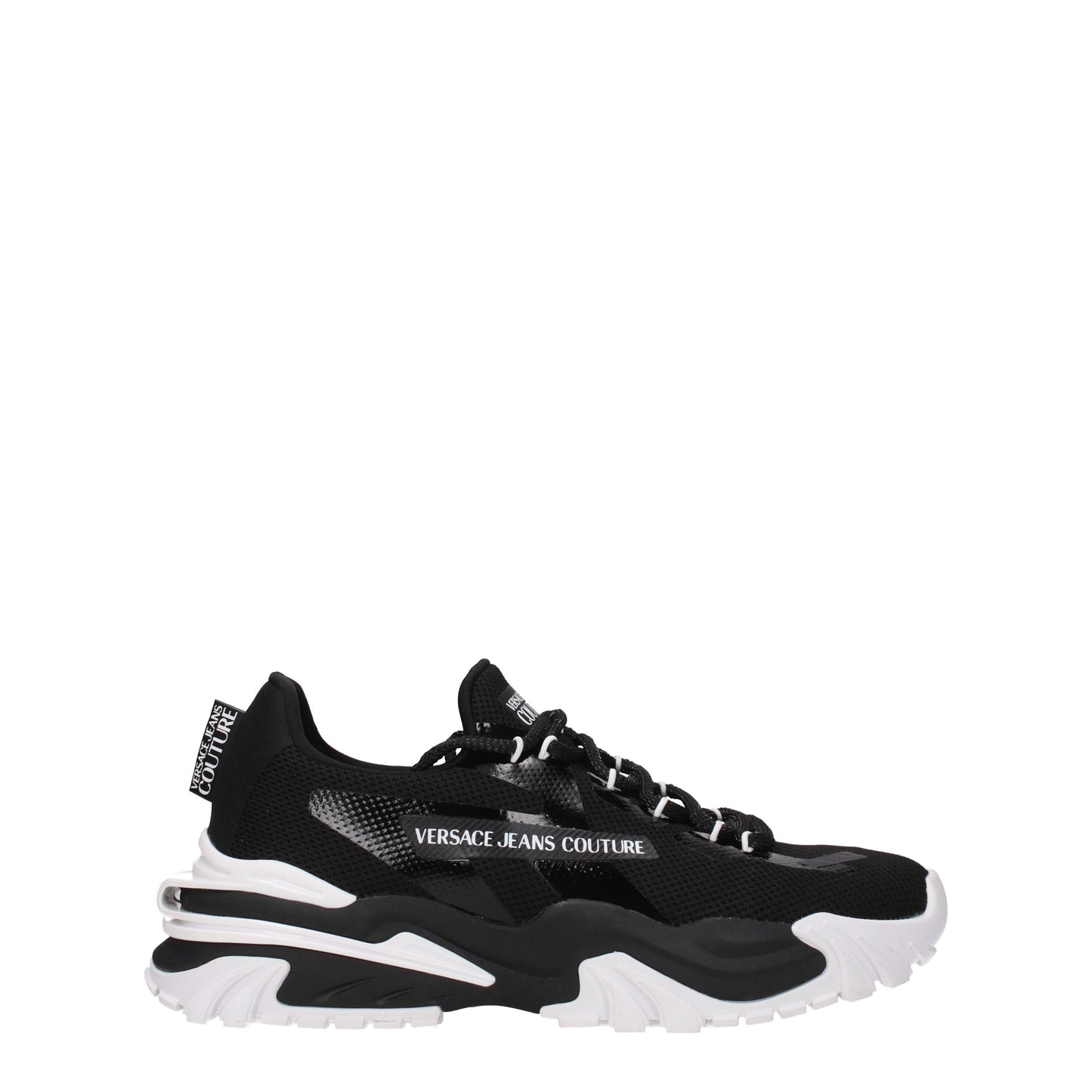 Versace Jeans Men's Sneakers in Fabric  Black