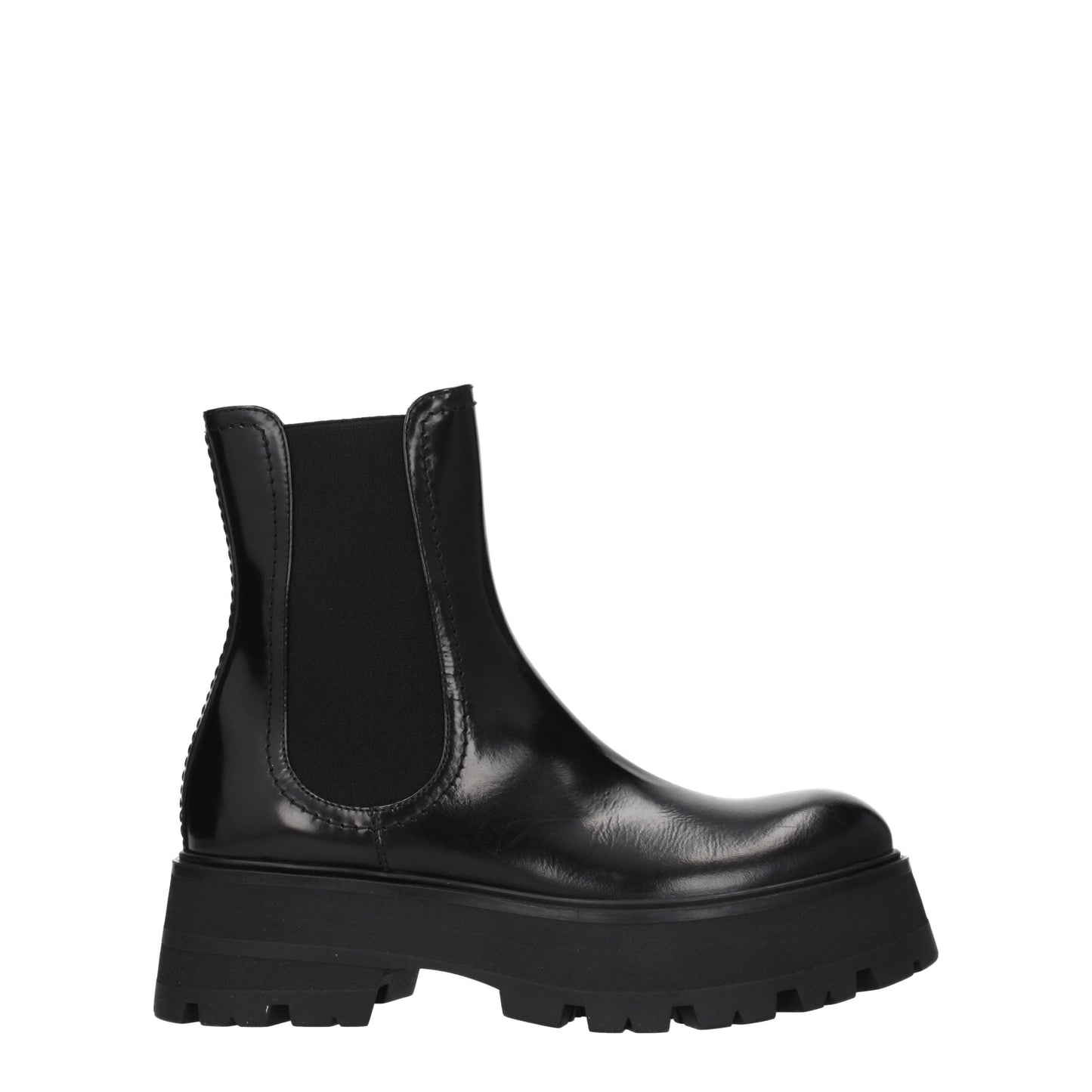 Alexander McQueen Women's Boots in Leather Black/Black