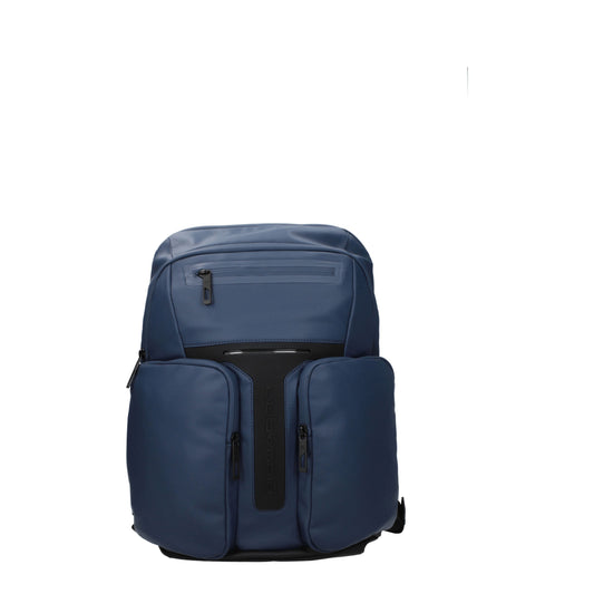 Piquadro Backpacks and Bumbags Men Leather Blue