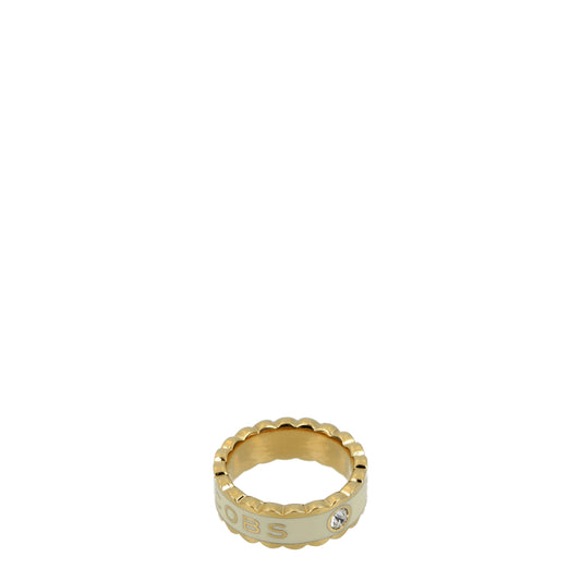 Marc Jacobs Rings Women Brass Beige/Cream