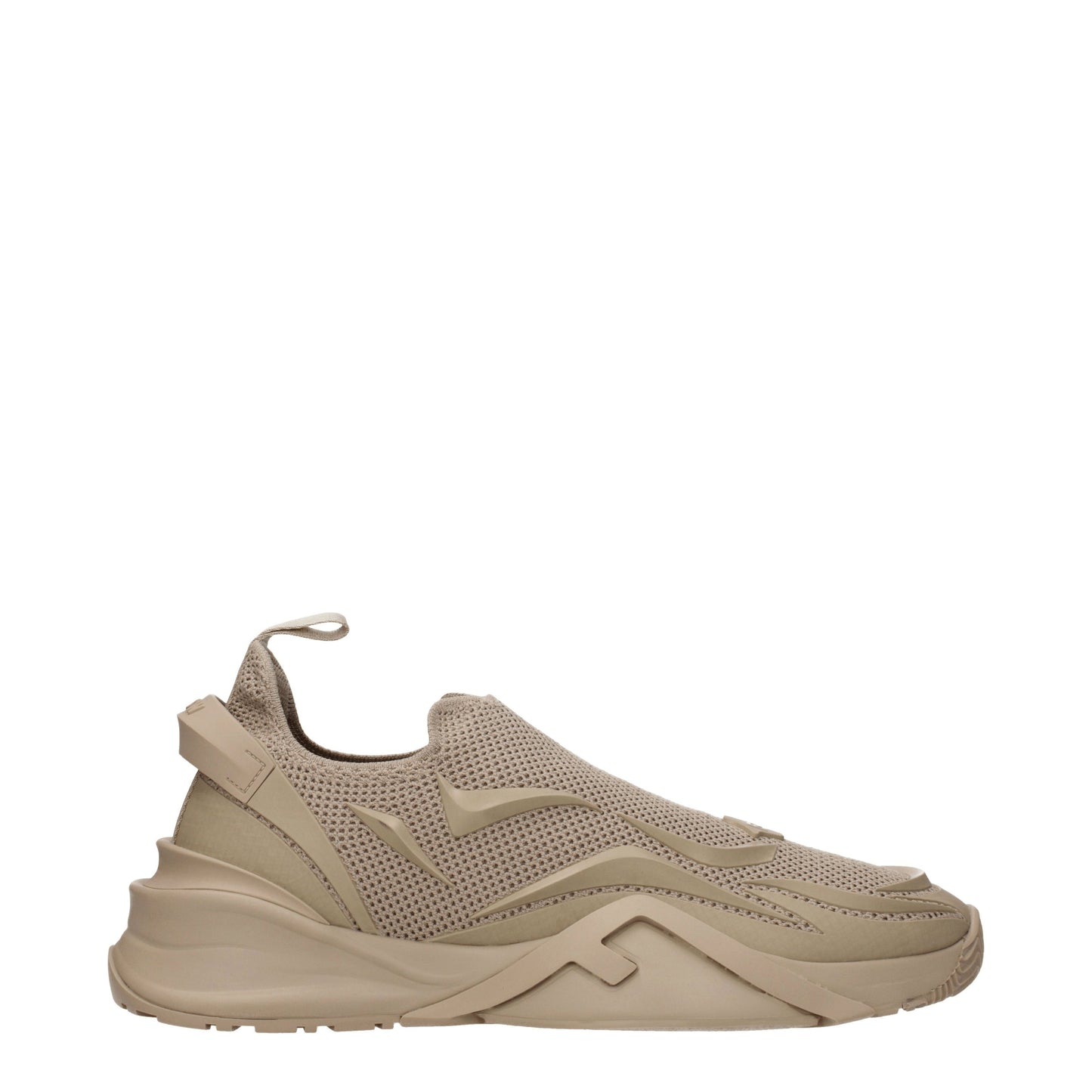 Fendi Men's Sneakers in Fabric  Beige/Beige