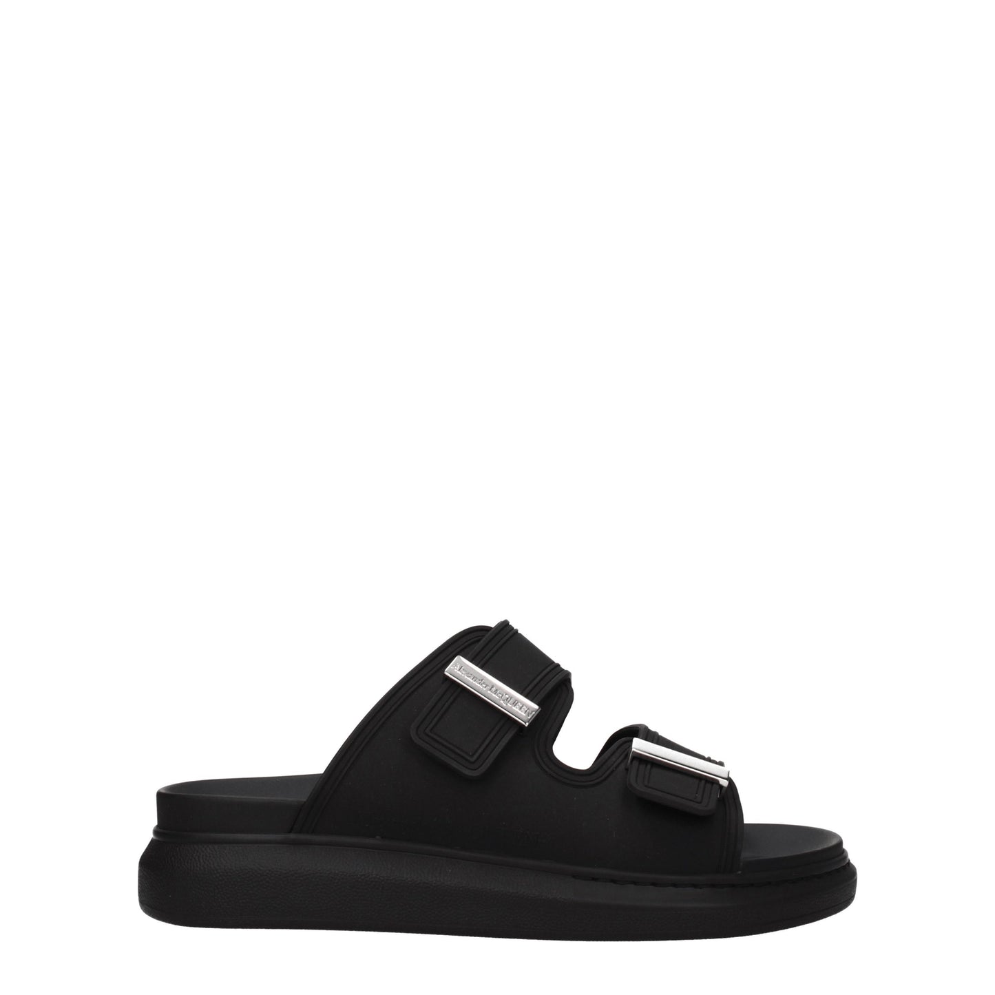 Alexander McQueen Sandals & Slippers Men Rubber Black