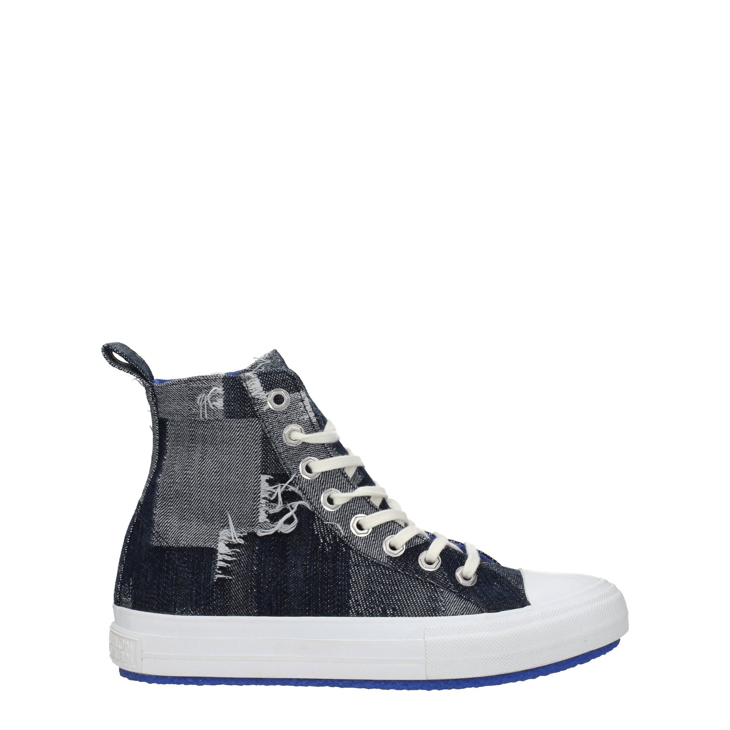 Marcelo Burlon Men's Sneakers in Fabric  Blue/Denim