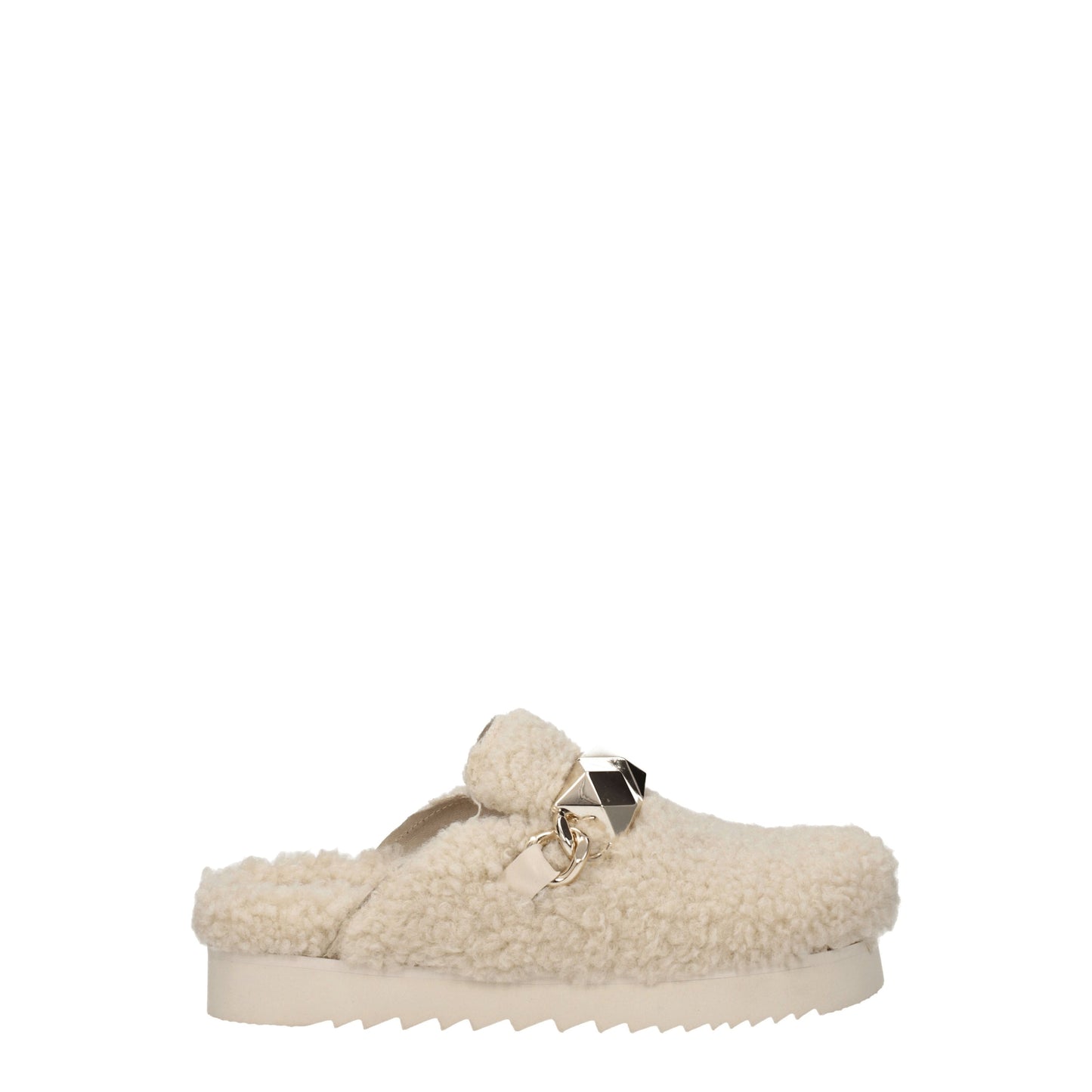 Ash Women's Sandals & Slippers in Eco Fur White/Shell