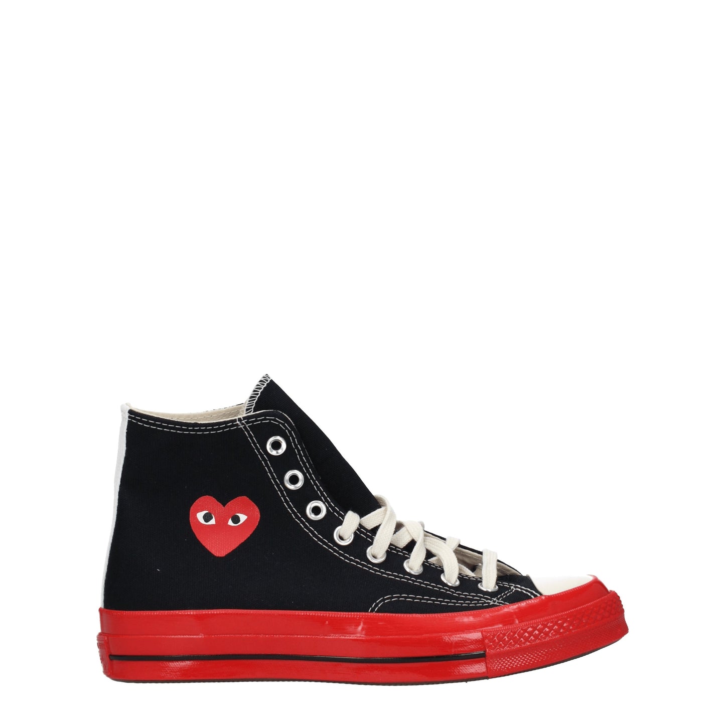 Comme des Garçon Men's Sneakers in Fabric  Black/Red