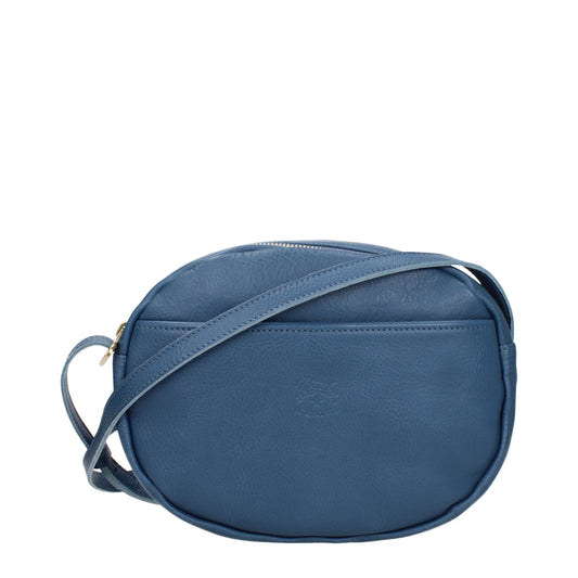 Il Bisonte Crossbody Bags Women Leather Blue/Denim