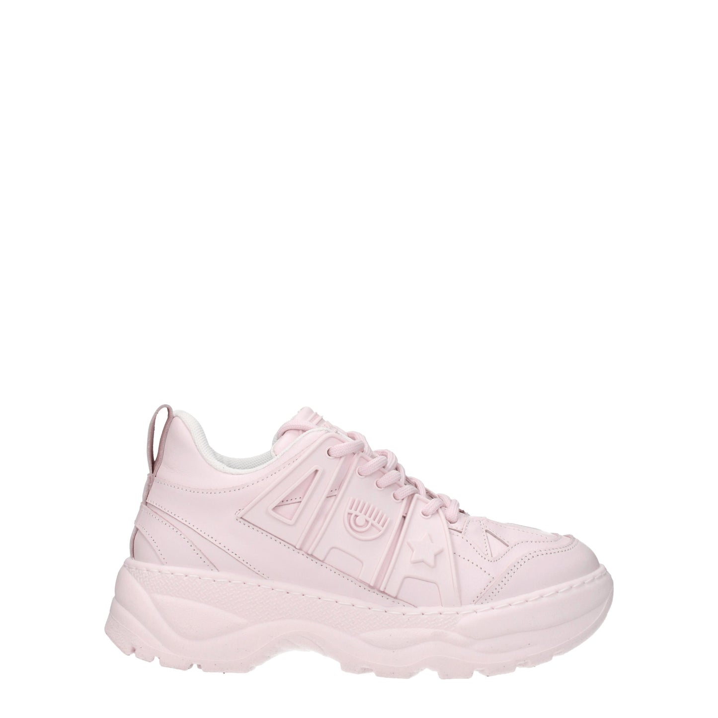 Chiara Ferragni Women's Sneakers in Leather Pink/Light Violet