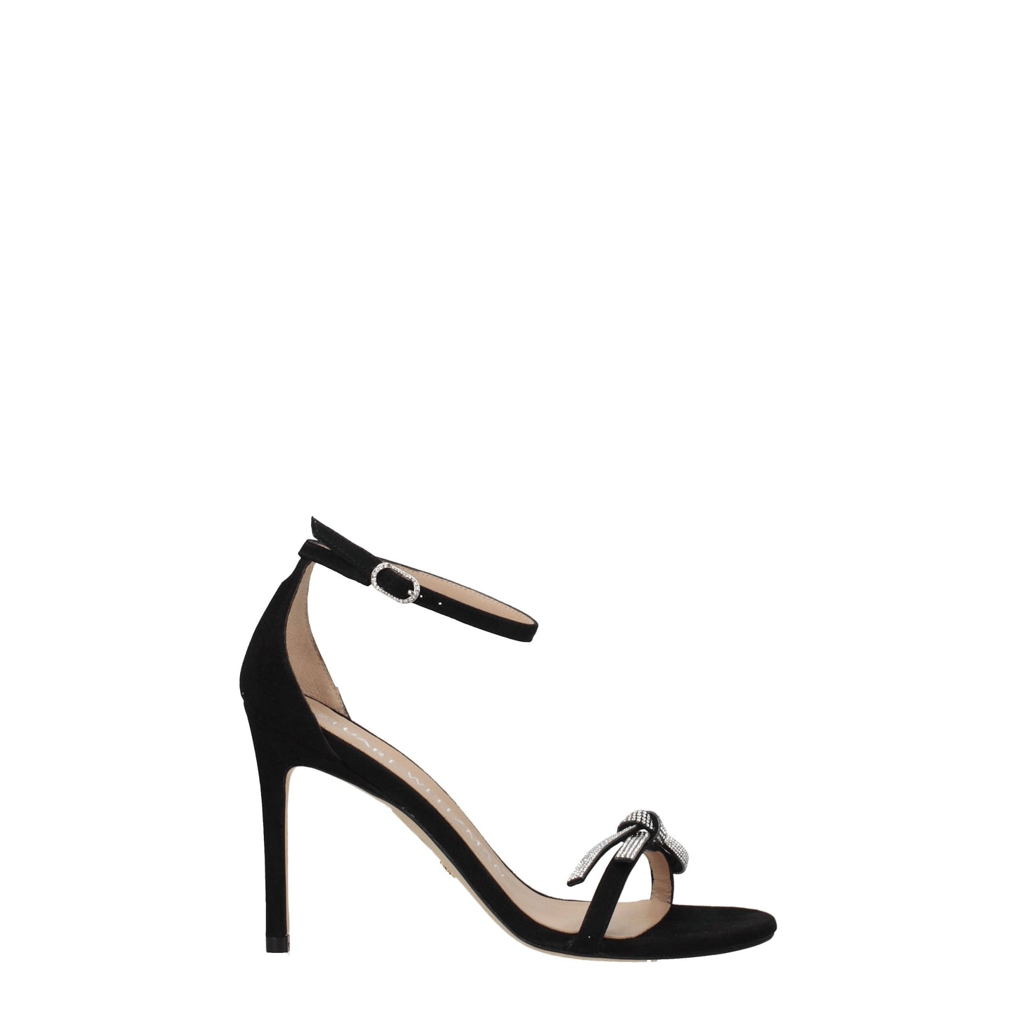 Stuart Weitzman Women's Sandals in Suede Black