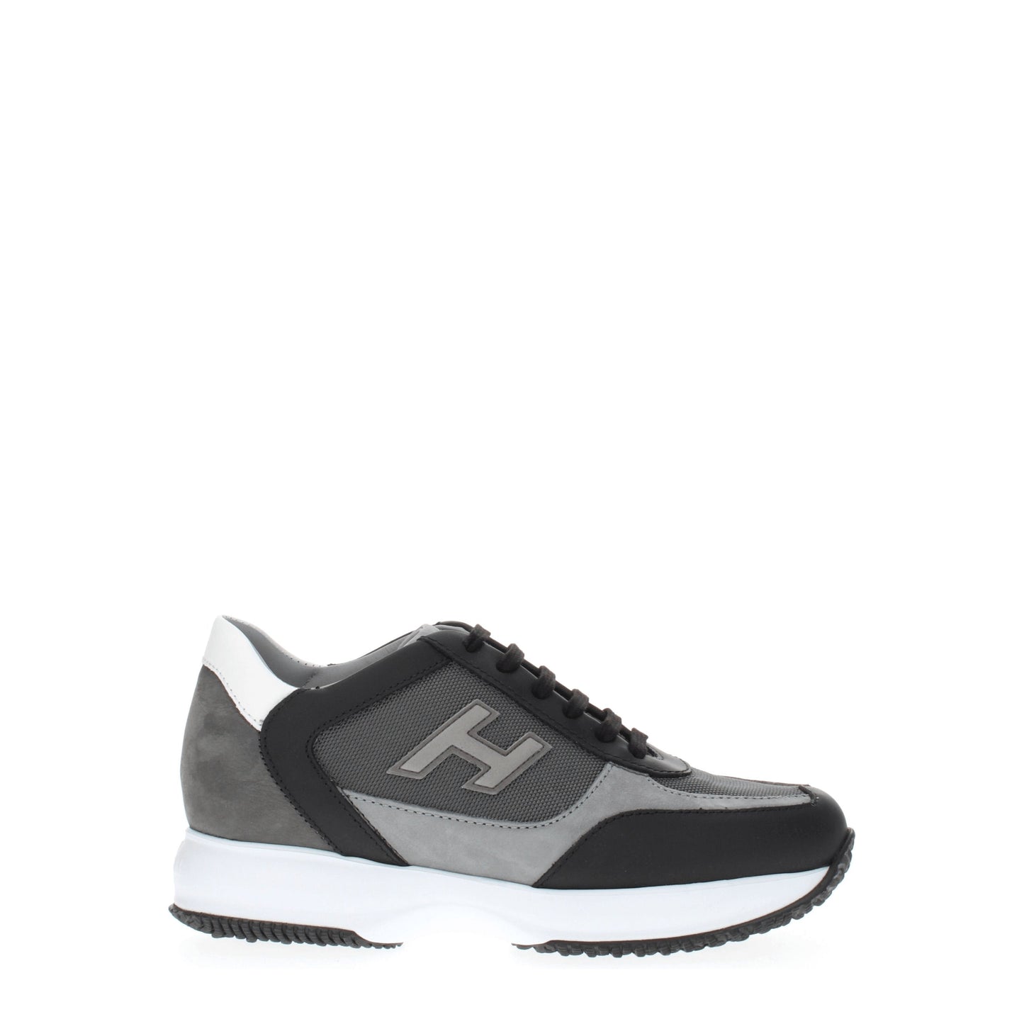 Hogan Men's Sneakers in Fabric  Gray/Black