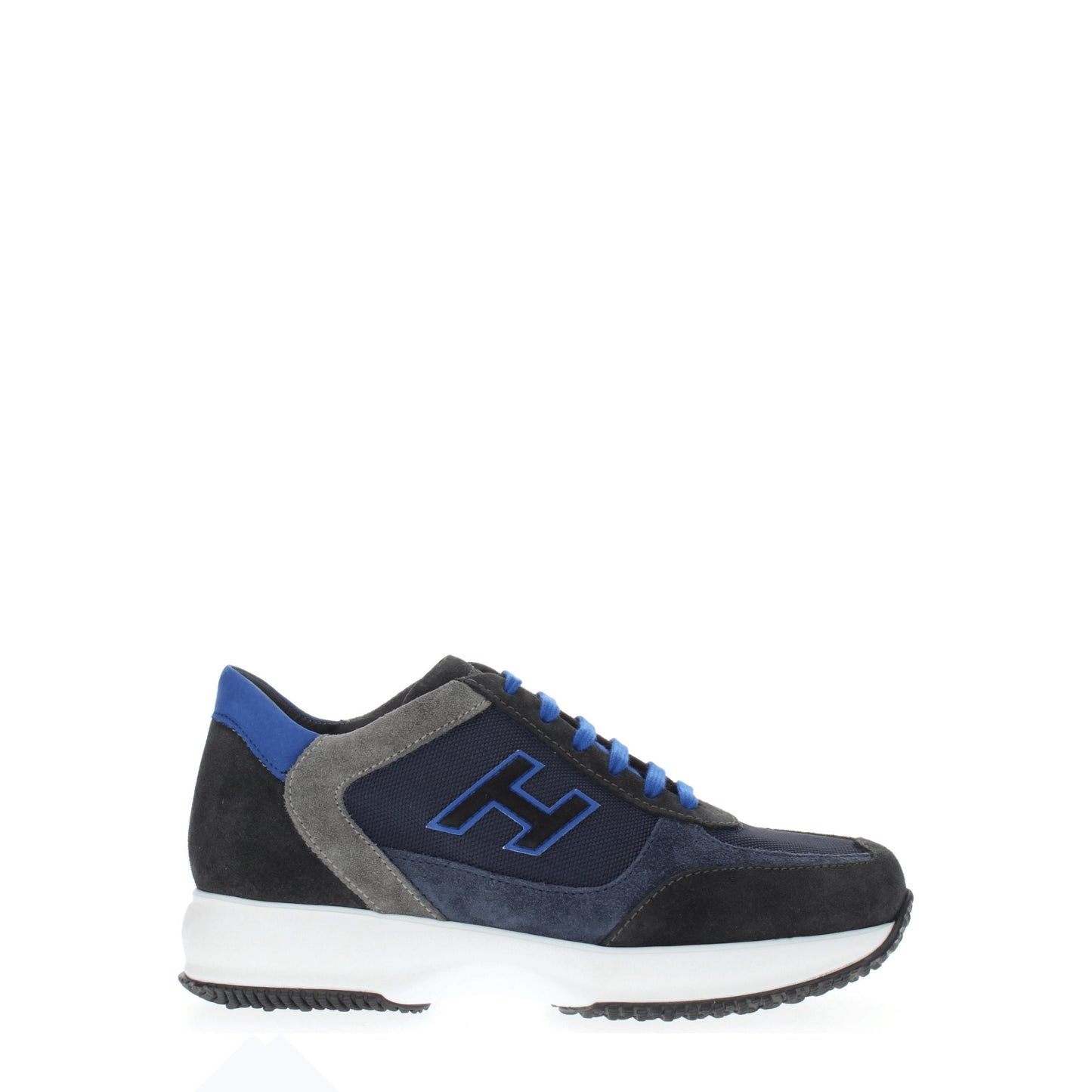 Hogan Men's Sneakers in Suede Blue/Multicolor