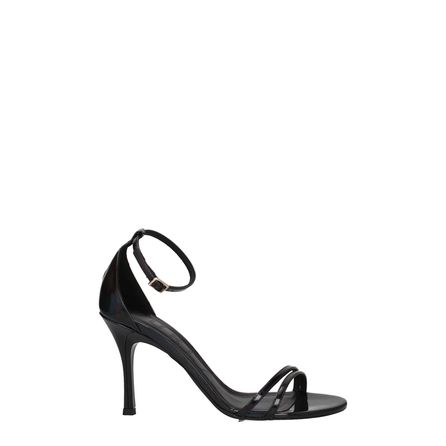 Furla Women's Sandals in Patent Leather Black