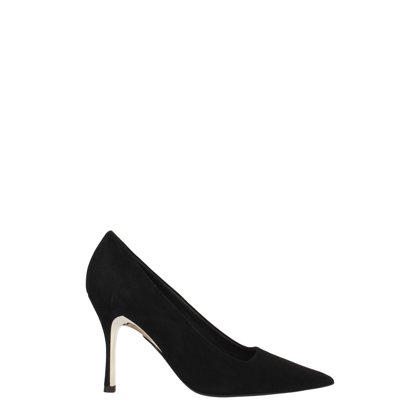 Furla Women's Pumps in Suede Black