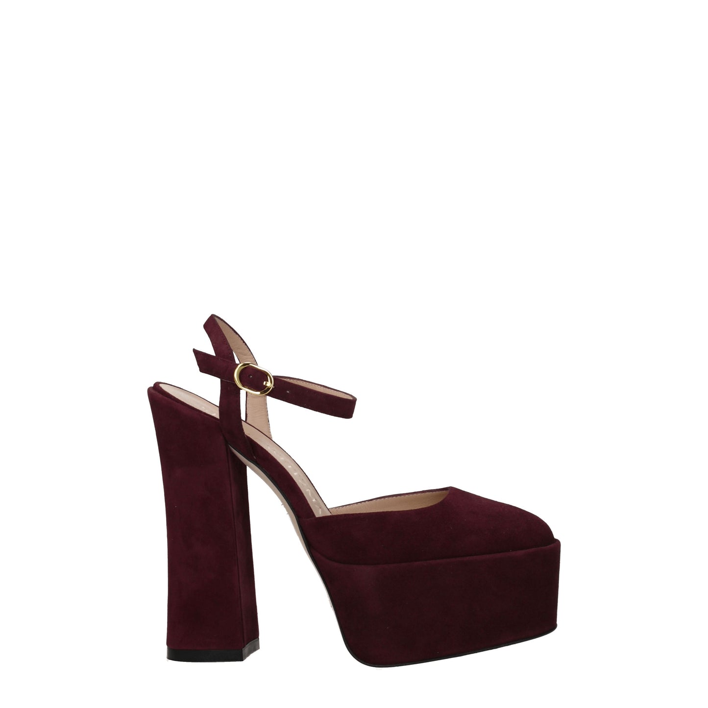 Stuart Weitzman Women's Sandals in Suede Red/Cabernet