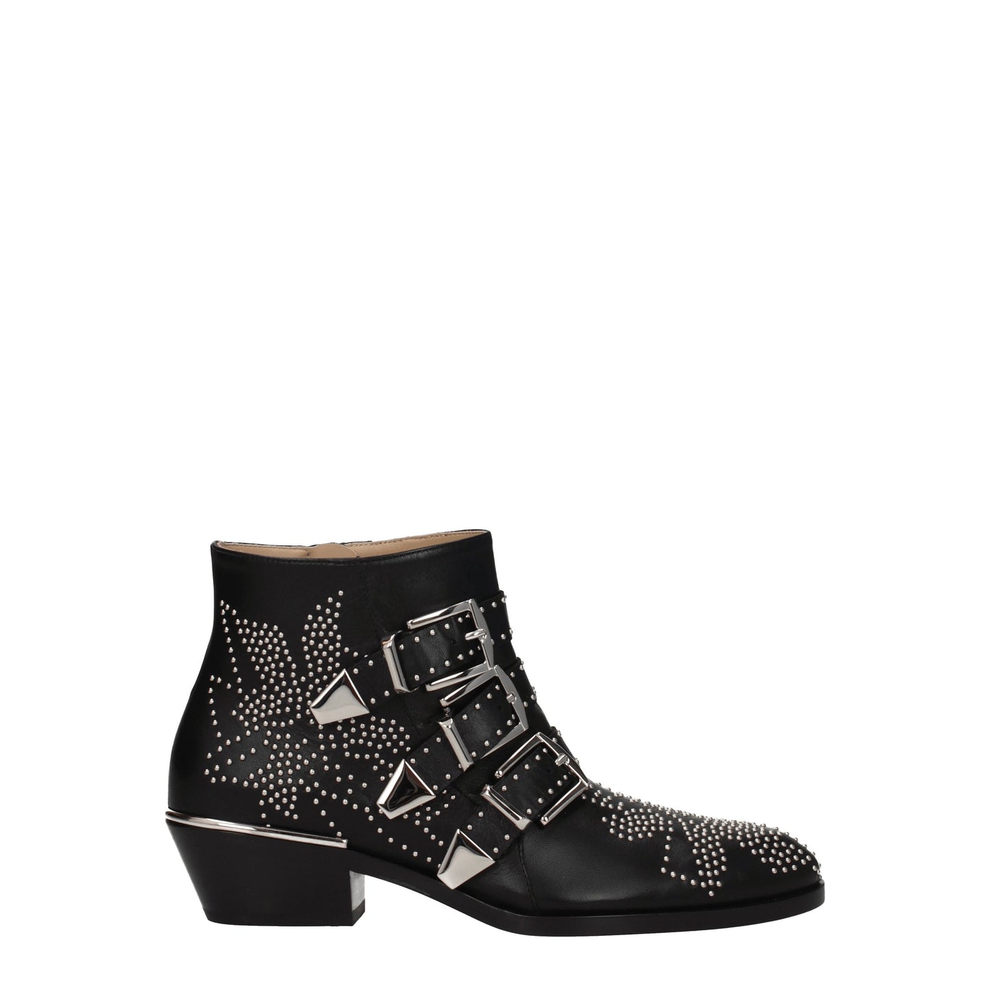 Chloé Women's Boots in Leather Black/Silver