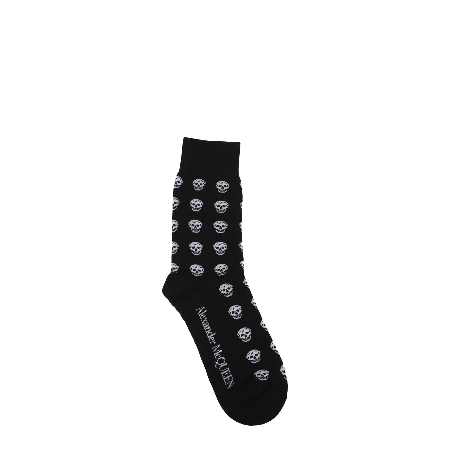 Alexander McQueen Socks Men Cotton Black/White