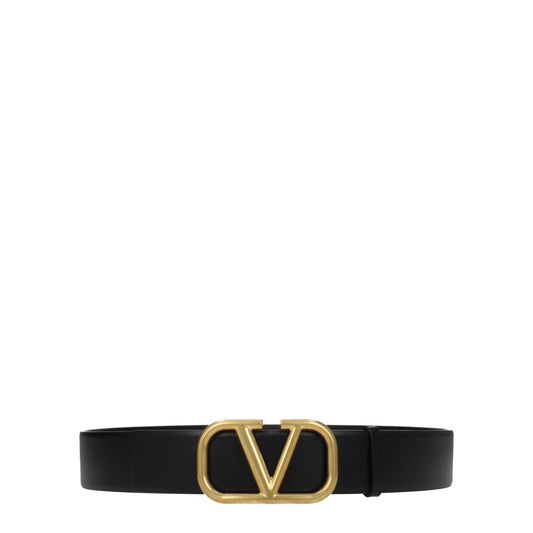 Valentino Garavani Belts Men Leather Black