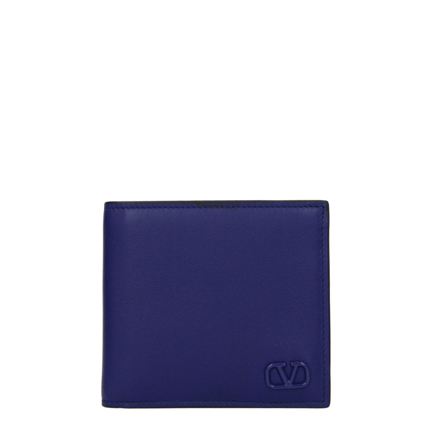 Valentino Garavani Wallets Men Leather Blue/Cyan