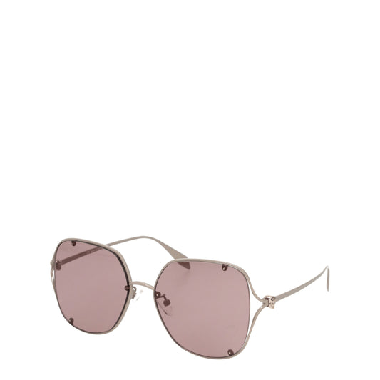 Alexander McQueen Sunglasses Women Metal Gray/Taupe