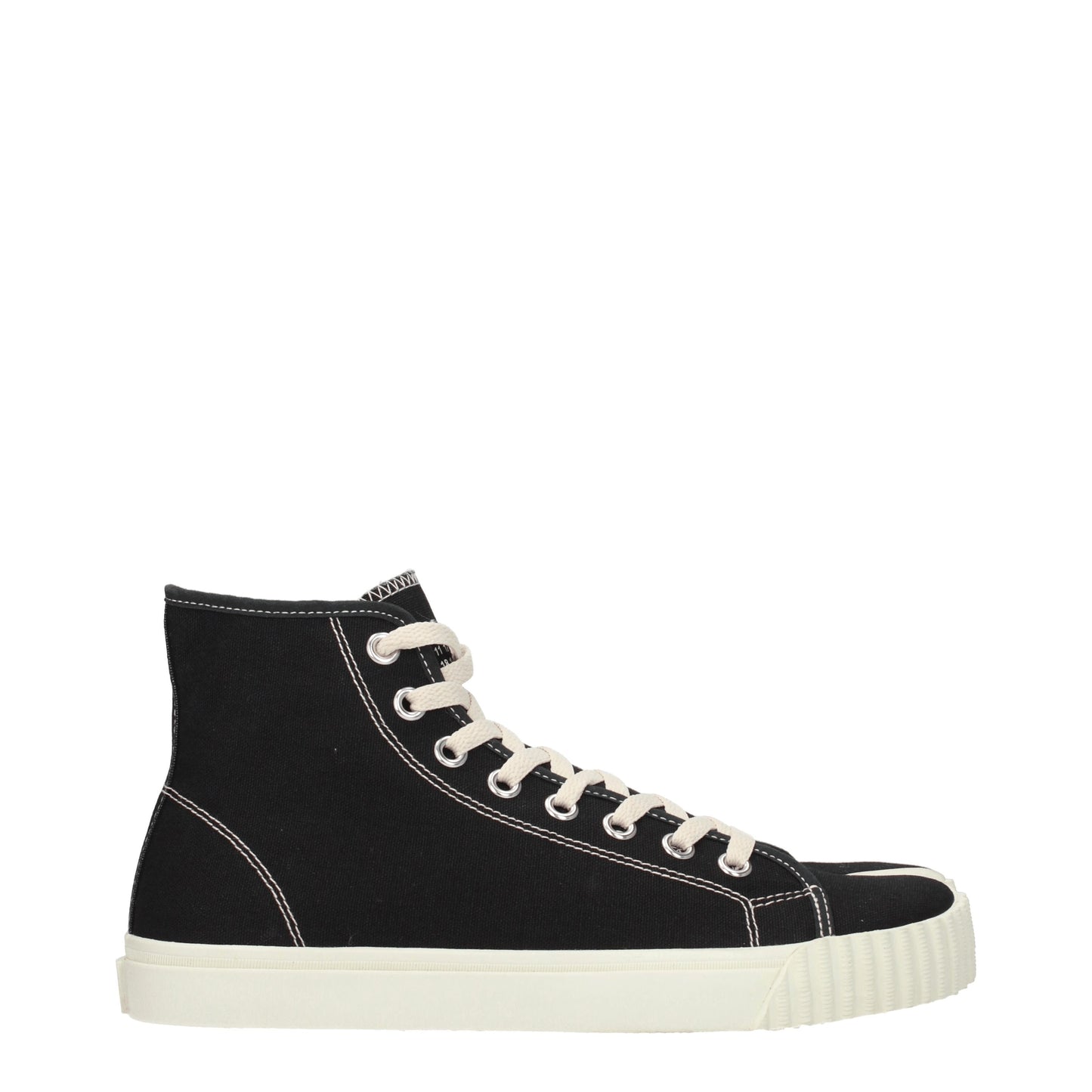 Maison Margiela Men's Sneakers in Fabric  Black/White