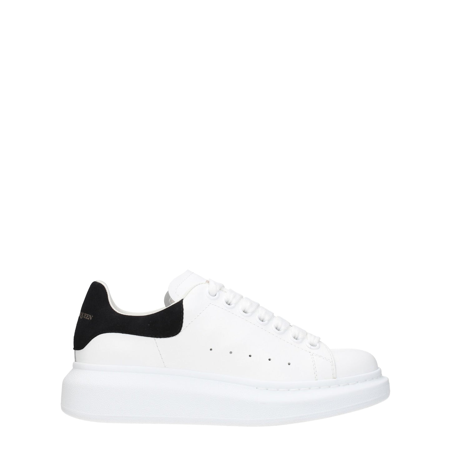 Alexander McQueen Women's Sneakers in Leather White/Black