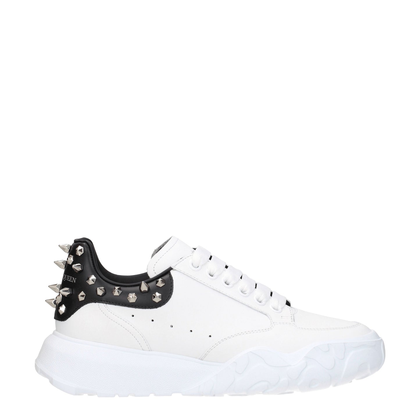 Alexander McQueen Men's Sneakers in Leather White/Black