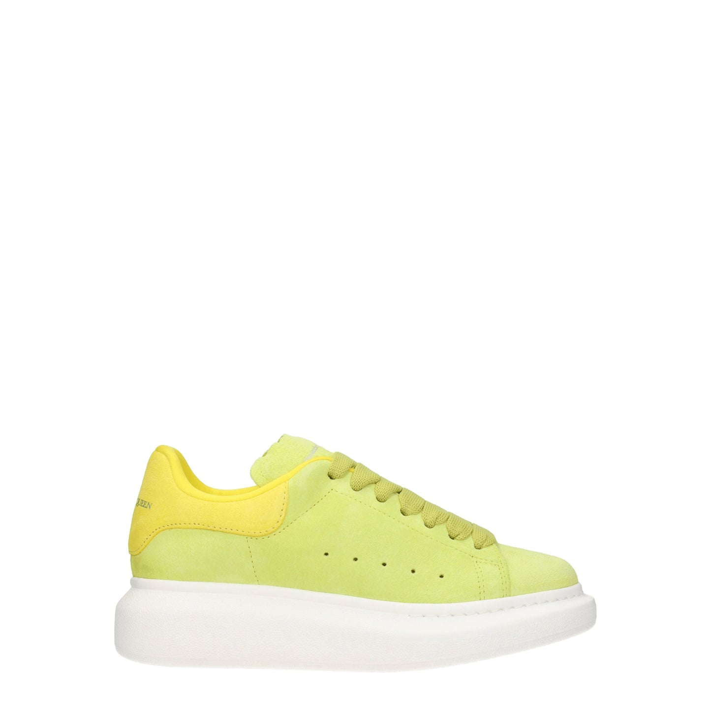 Alexander McQueen Women's Sneakers in Suede Green/Yellow