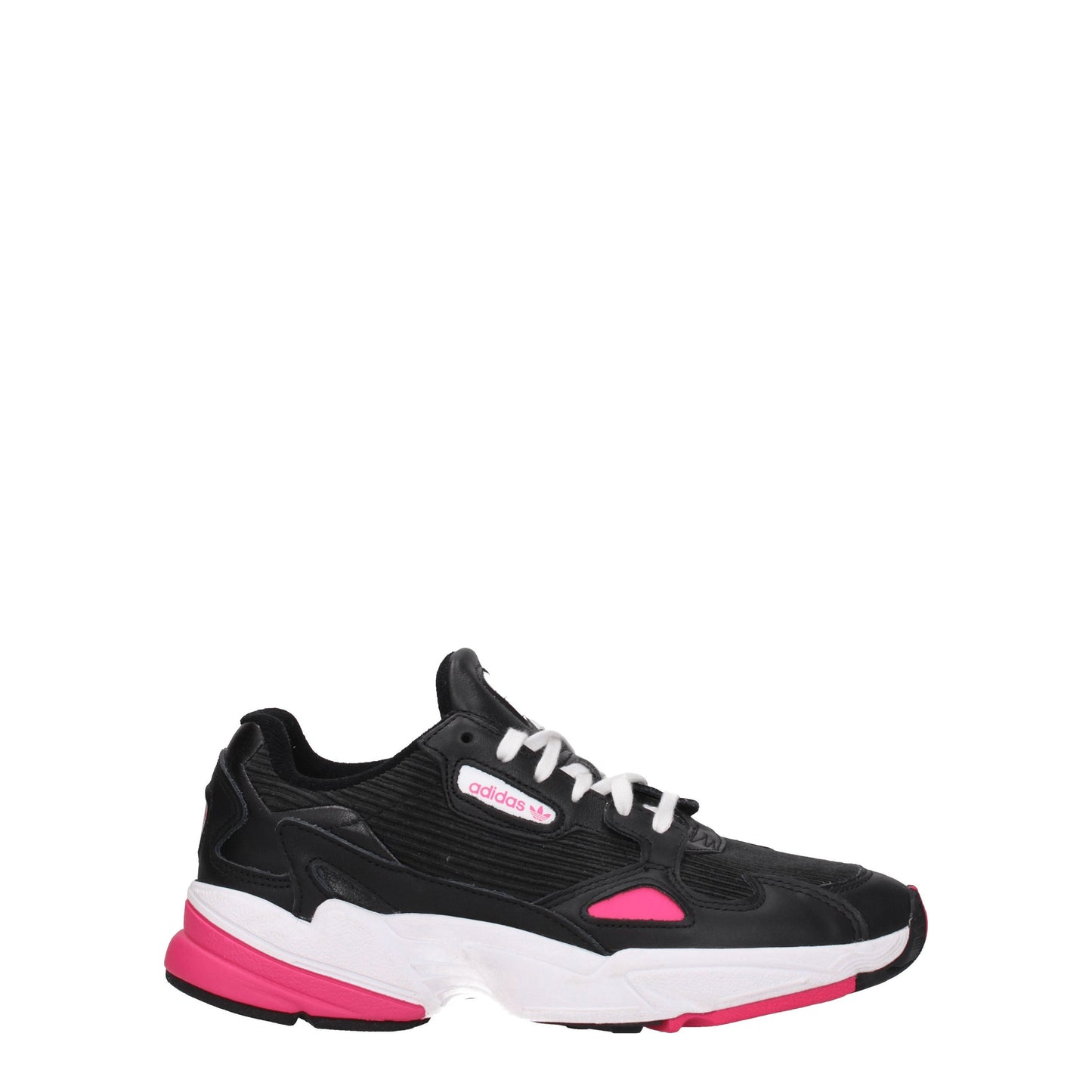 Adidas Women's Sneakers in Fabric  Black/Fuchsia