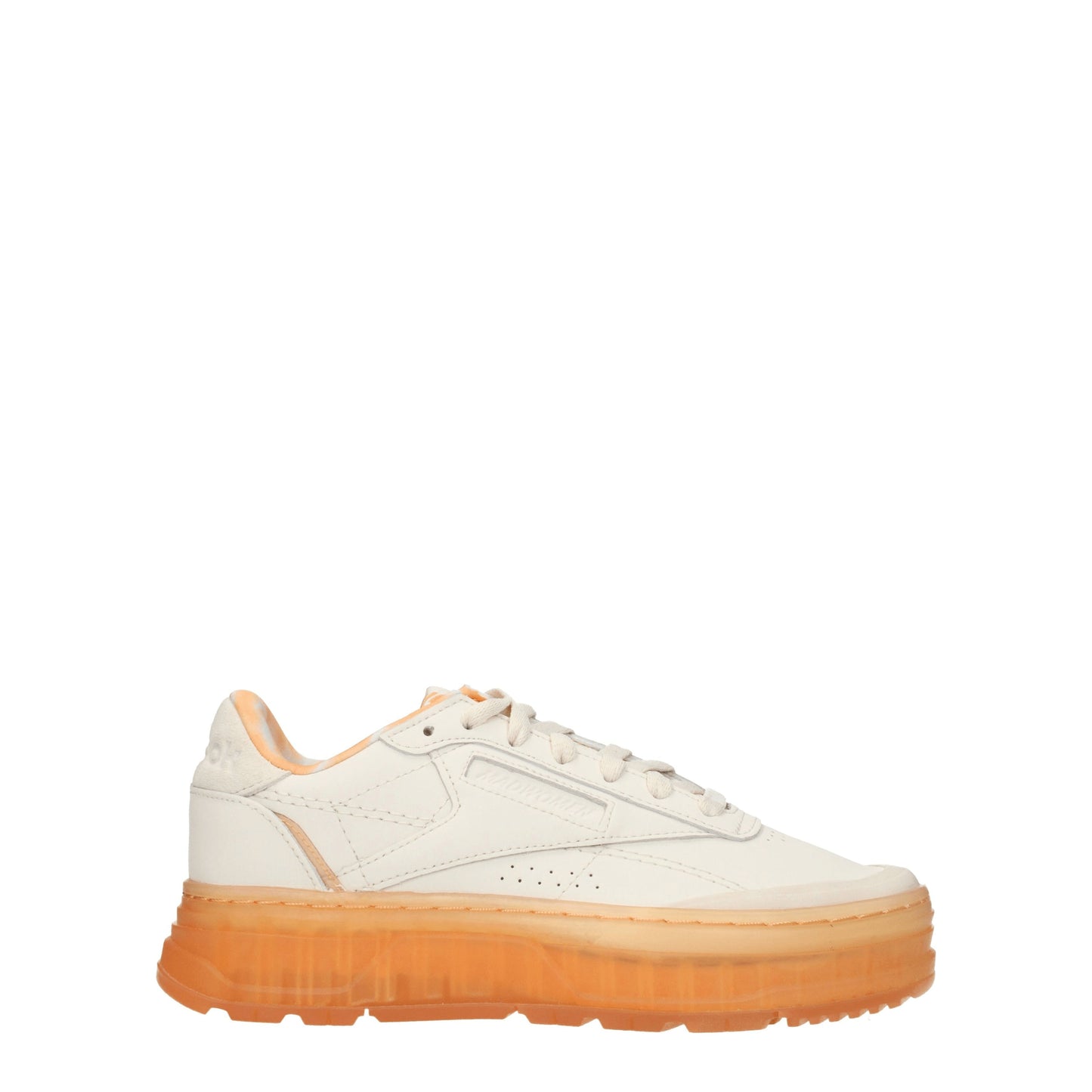 Reebok Women's Sneakers in Leather Beige/Orange