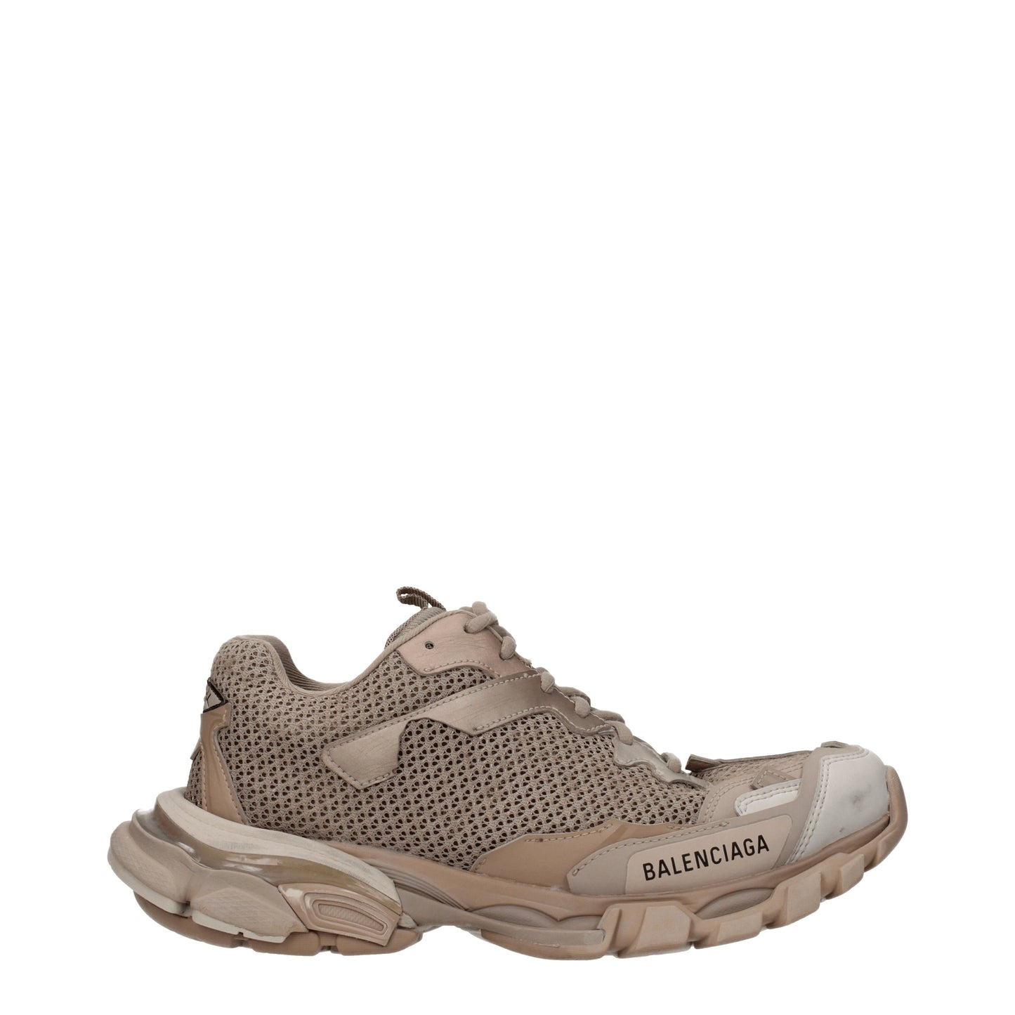 Balenciaga Women's Sneakers in Fabric  Beige/Dark Beige