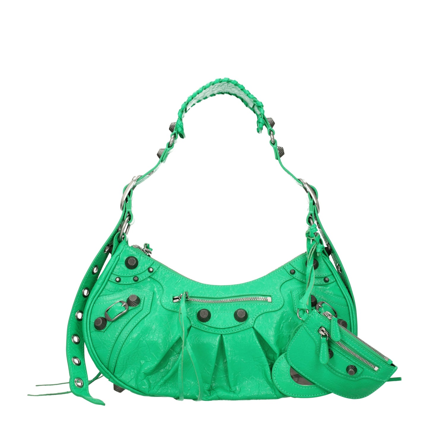 Balenciaga Crossbody Bags Women Leather Green/Vivid Green