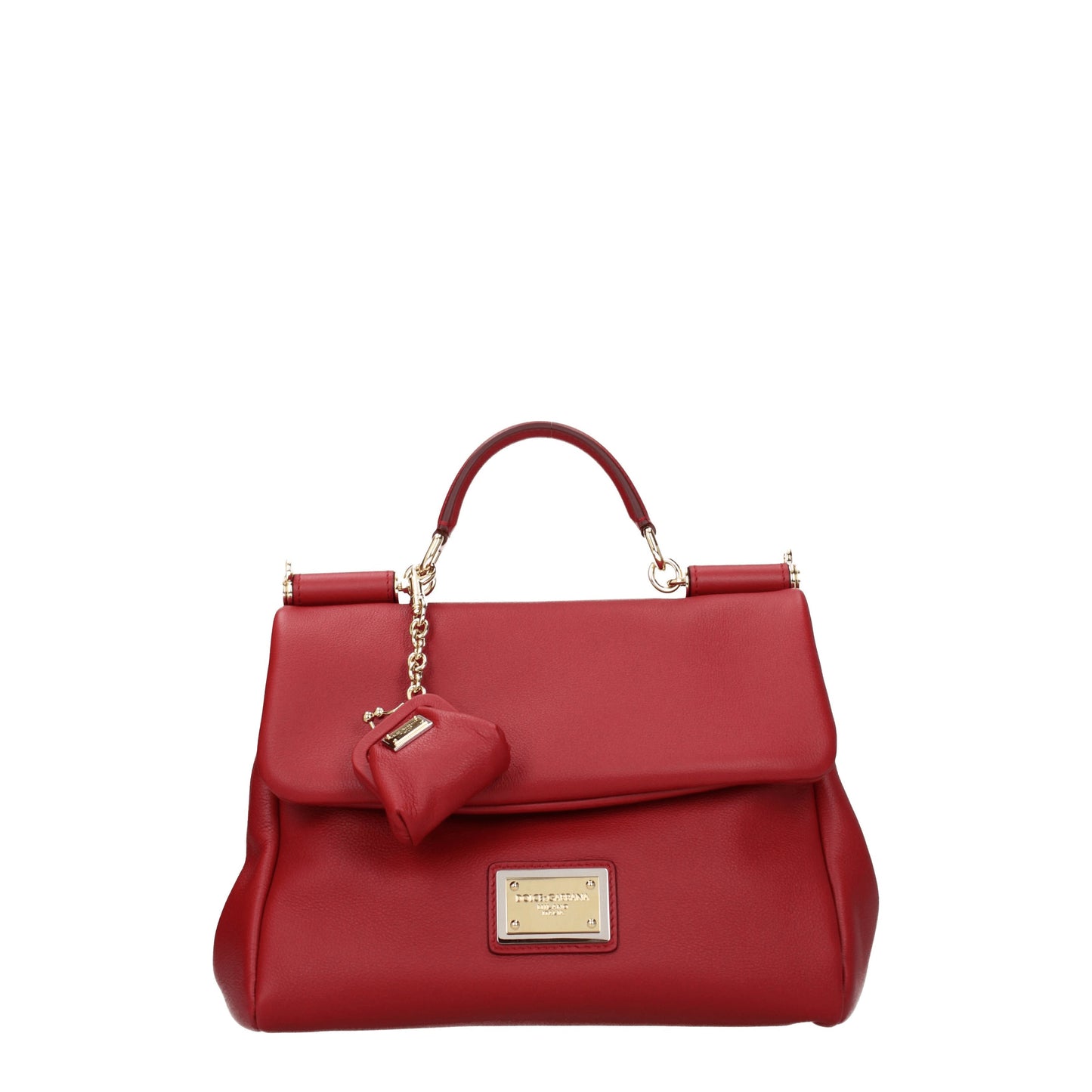 Dolce&Gabbana Handbags Women Leather Red/Dark Red