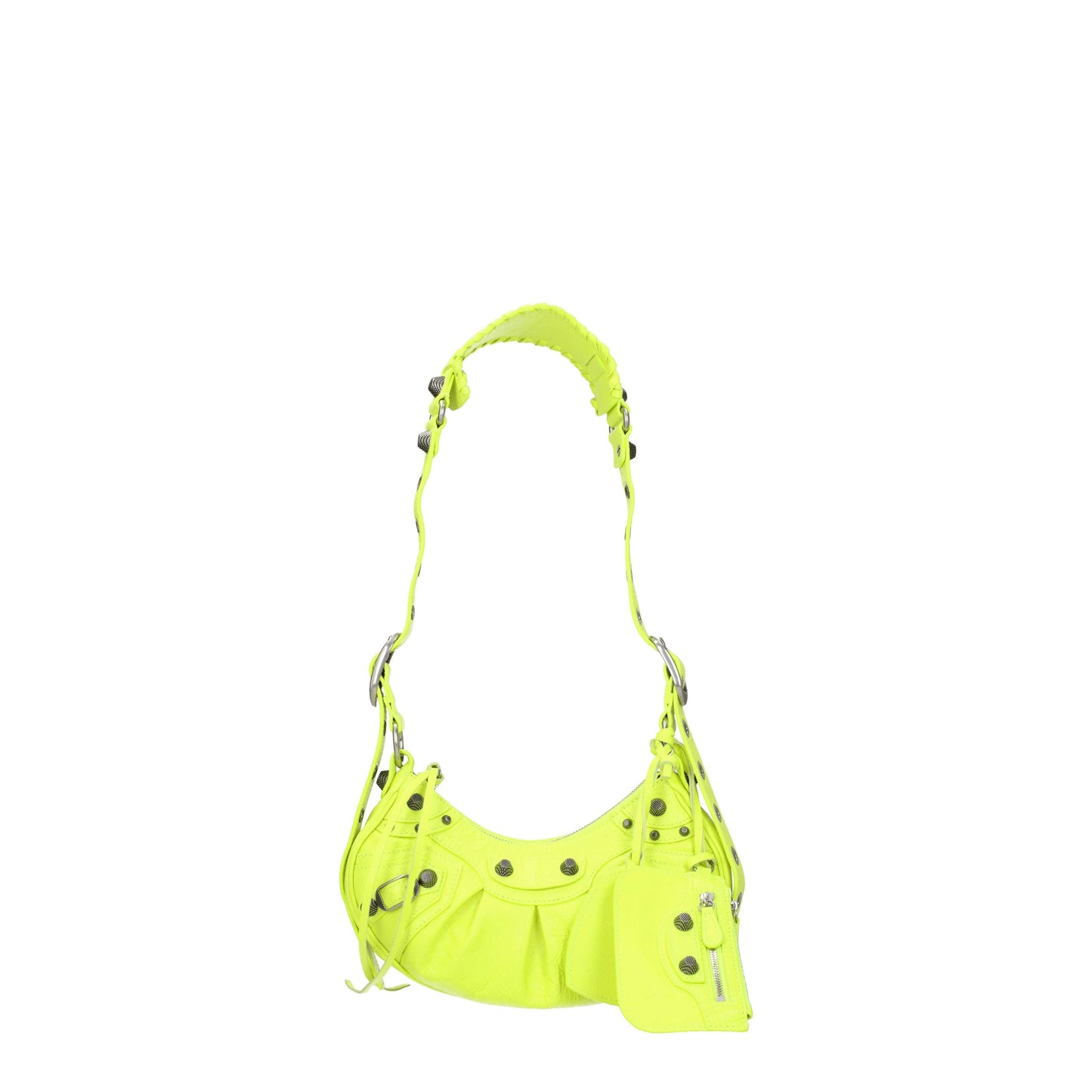 Balenciaga Crossbody Bags Women Leather Yellow/Fluo Yellow