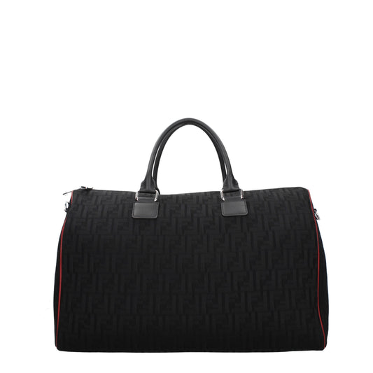 Fendi Travel Bags Men Fabric  Black/Dark Red