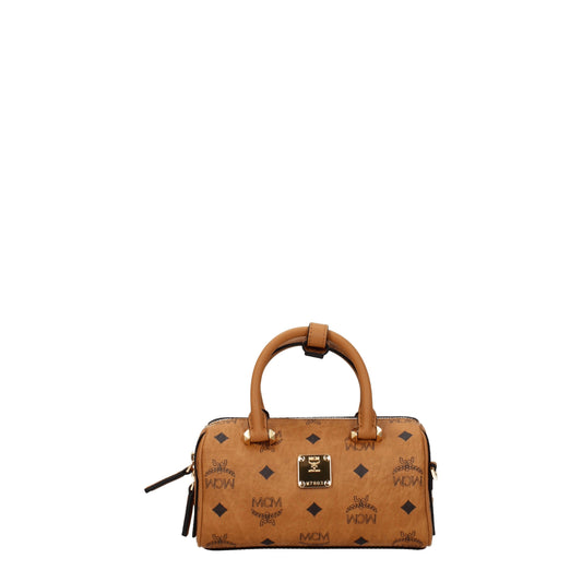 MCM Handbags Women Leather Brown/Cognac