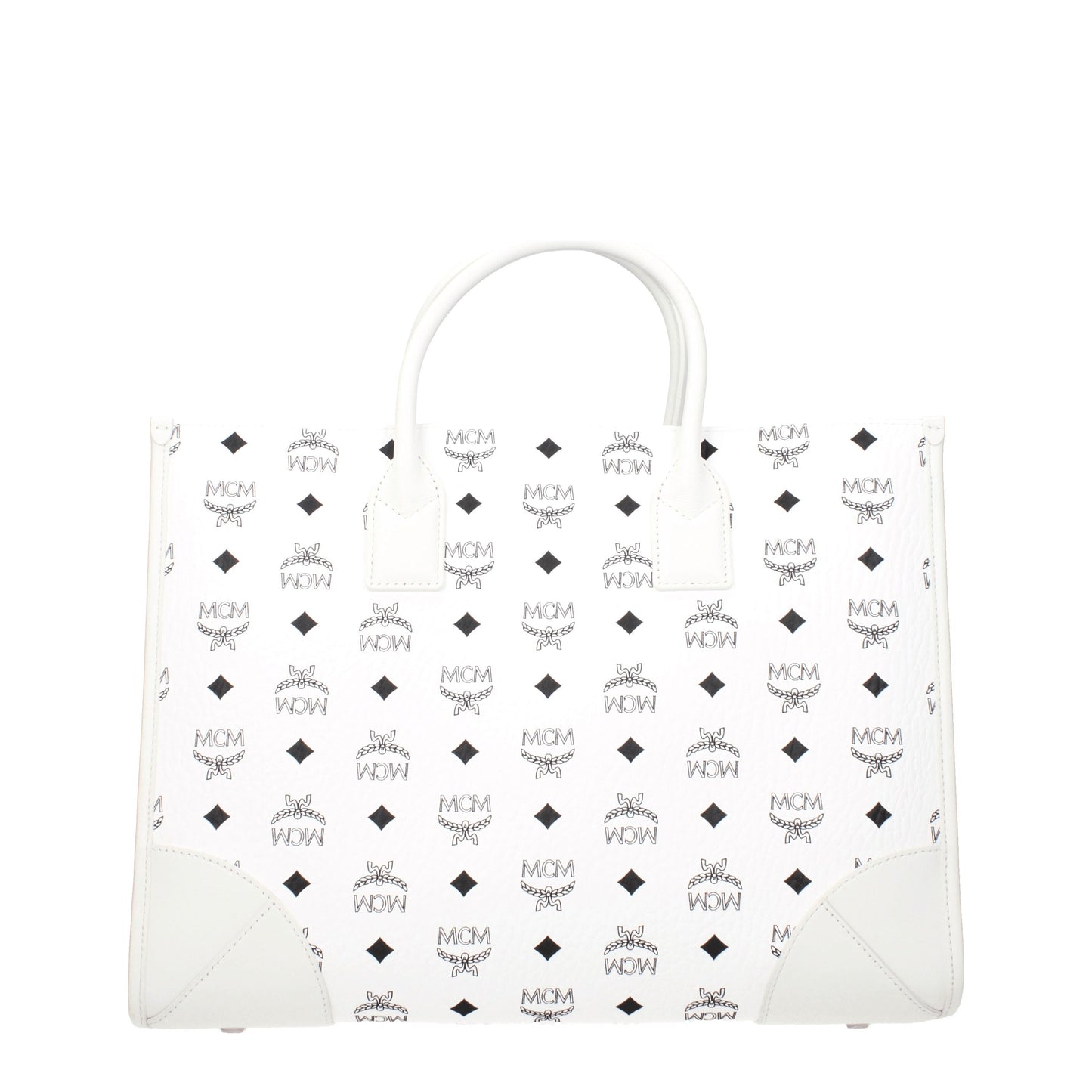 MCM Handbags Women Leather White/Optic White